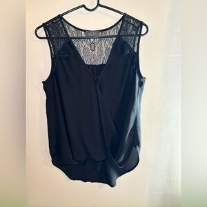 Anthropologie Astr the Label Wrap Flowy Lace Fringe Boho Tank Top M Whimsigoth